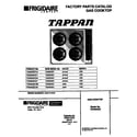 Tappan TGC8X3XCCA cover diagram