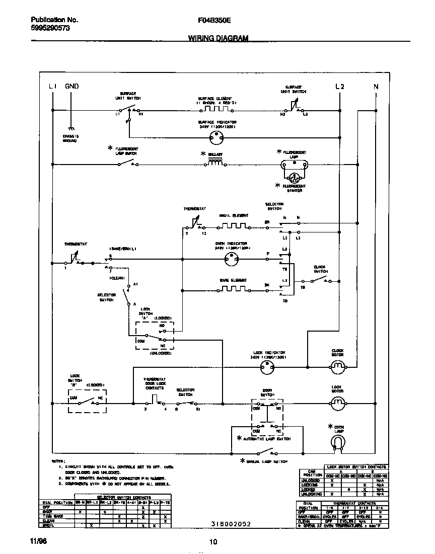 Frigidaire F04B350EWC wiring diagram diagram