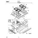 Frigidaire FGF335CESB top/drawer diagram