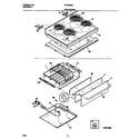 Frigidaire FEF389WESB top/drawer diagram