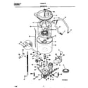 Frigidaire FWS6977ES0 motor/tub diagram