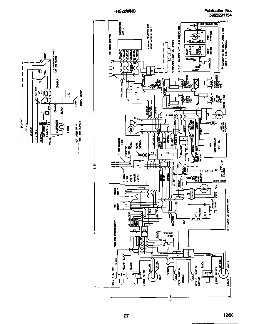 Frigidaire FRS22WNCD4 wiring diagram diagram