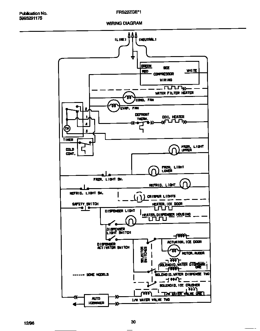 Frigidaire FRS22ZGEB1 wiring diagram diagram