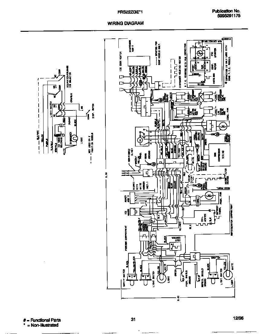 Frigidaire FRS22ZGEB1 wiring diagram diagram