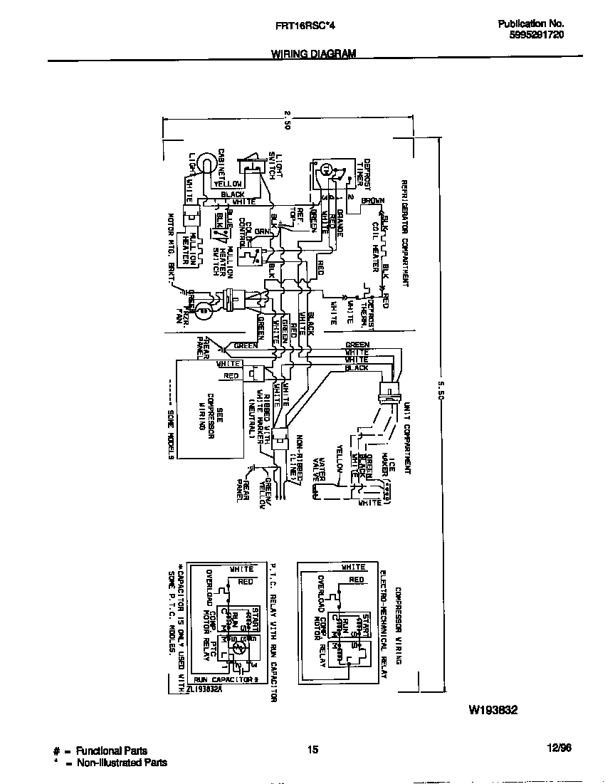 Frigidaire FRT16RSCW4 wiring diagram diagram