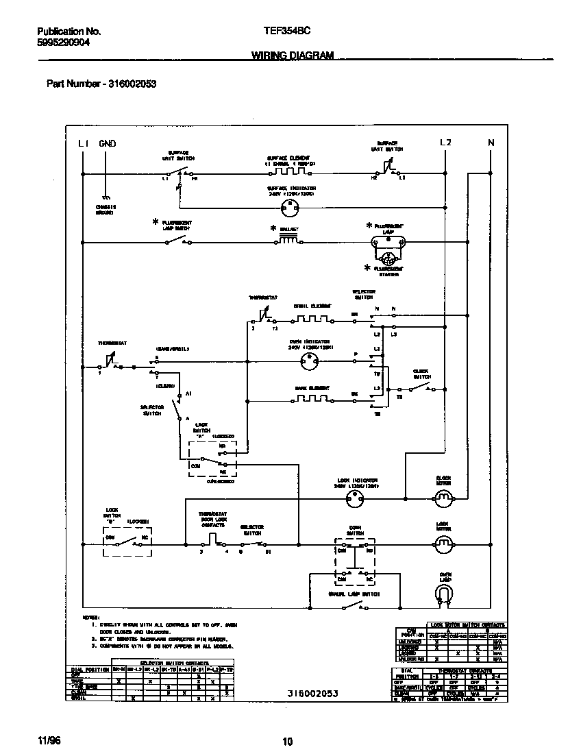 Tappan TEF354BCDD wiring diagram diagram