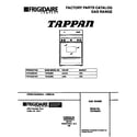 Tappan TGF332BCWD cover diagram