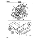 White-Westinghouse WGF357CBSC top/drawer diagram