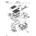 Universal/Multiflex (Frigidaire) MRT18PNED1 shelves/controls diagram
