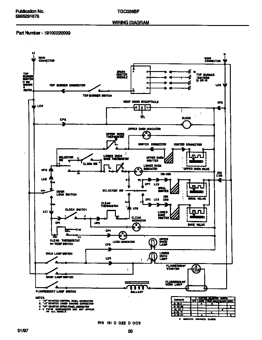 Tappan TGO356BFDA wiring diagram diagram