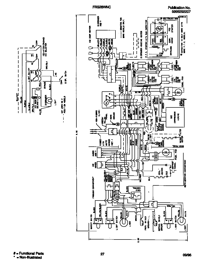 Frigidaire FRS26WNCD5 wiring diagram diagram