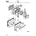 Frigidaire FEB556CETC door diagram