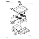 Frigidaire FEF368CCBF top/drawer diagram
