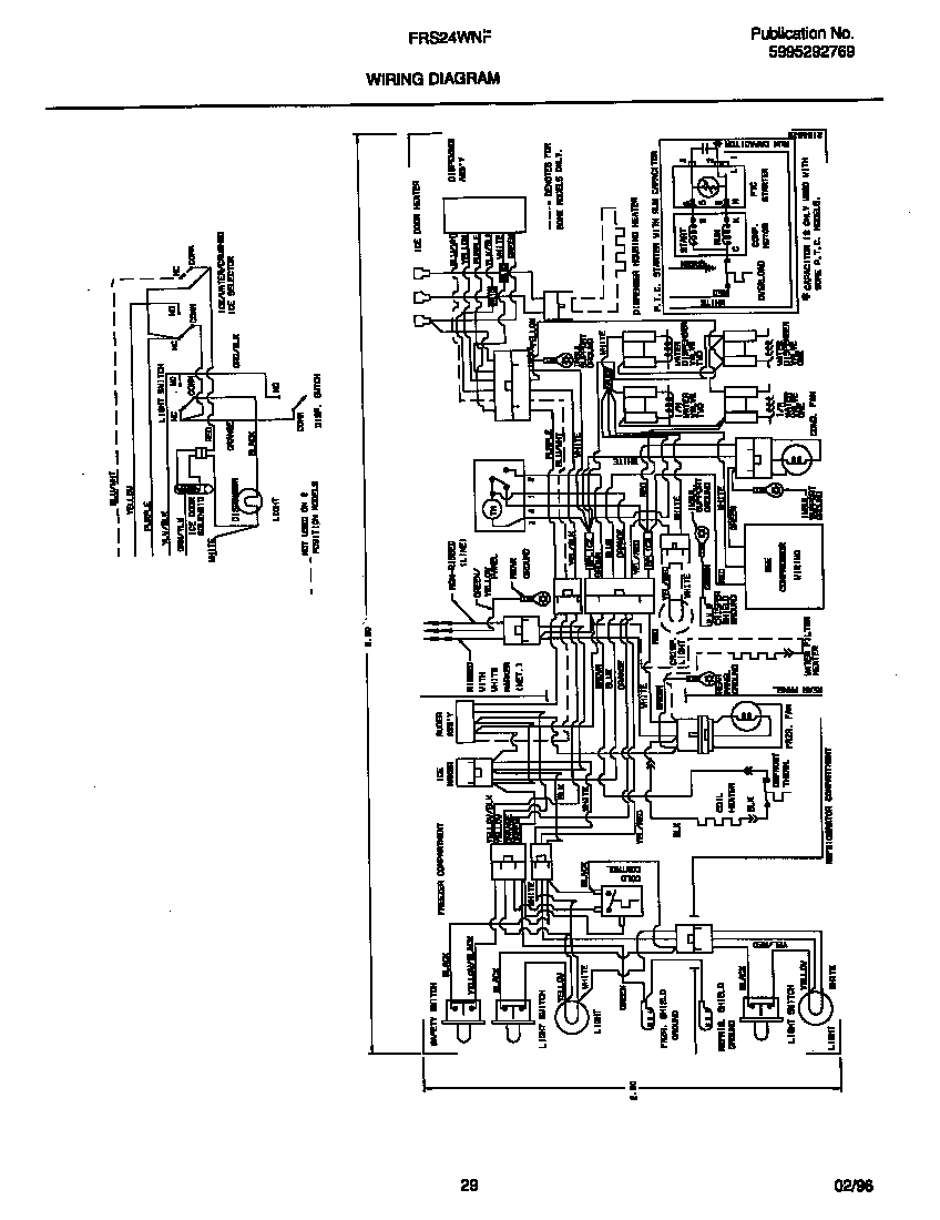 Frigidaire FRS24WNFD0 wiring diagram diagram