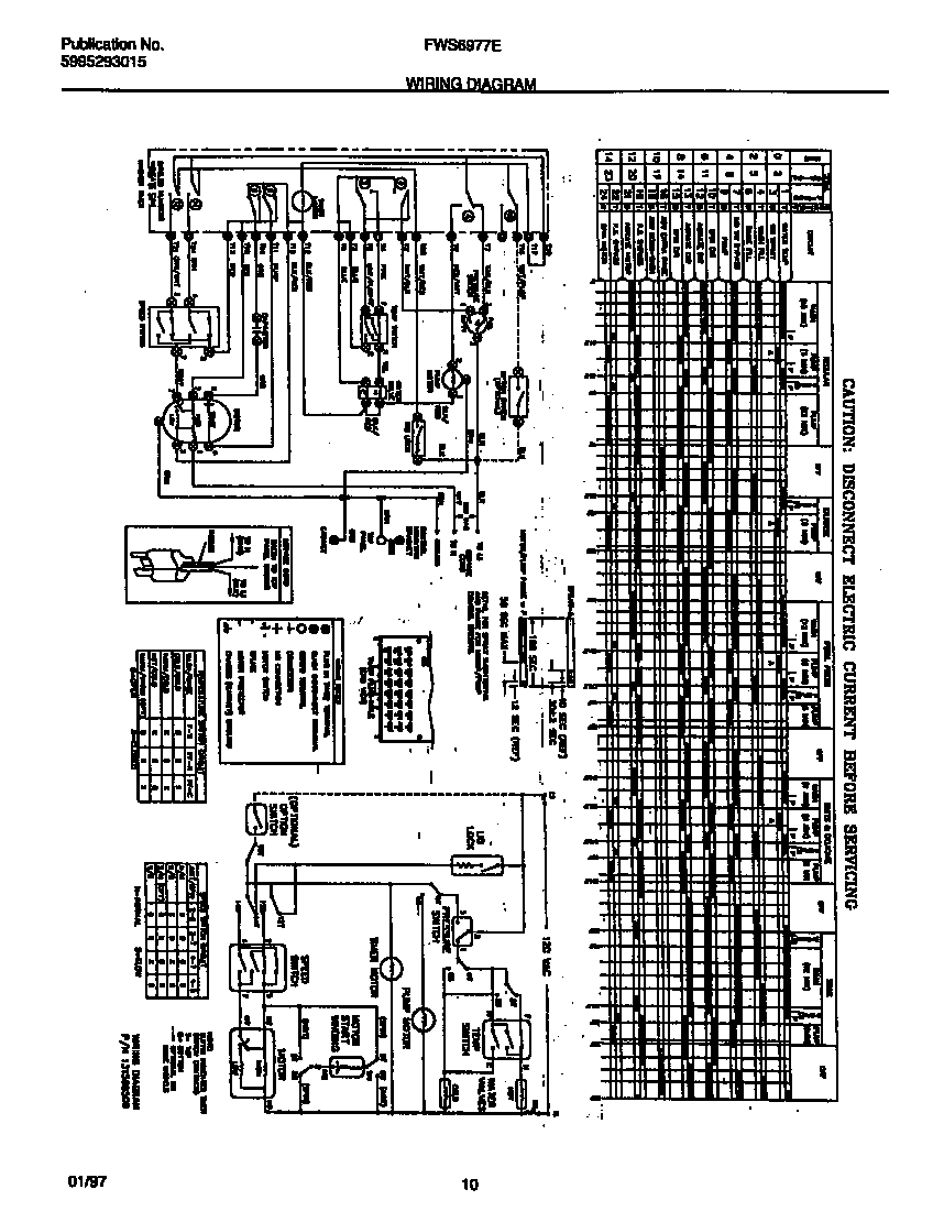 Frigidaire FWS6977ES1 null diagram