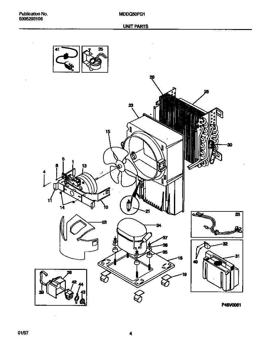 Gibson MDDQ50FG1 unit parts diagram