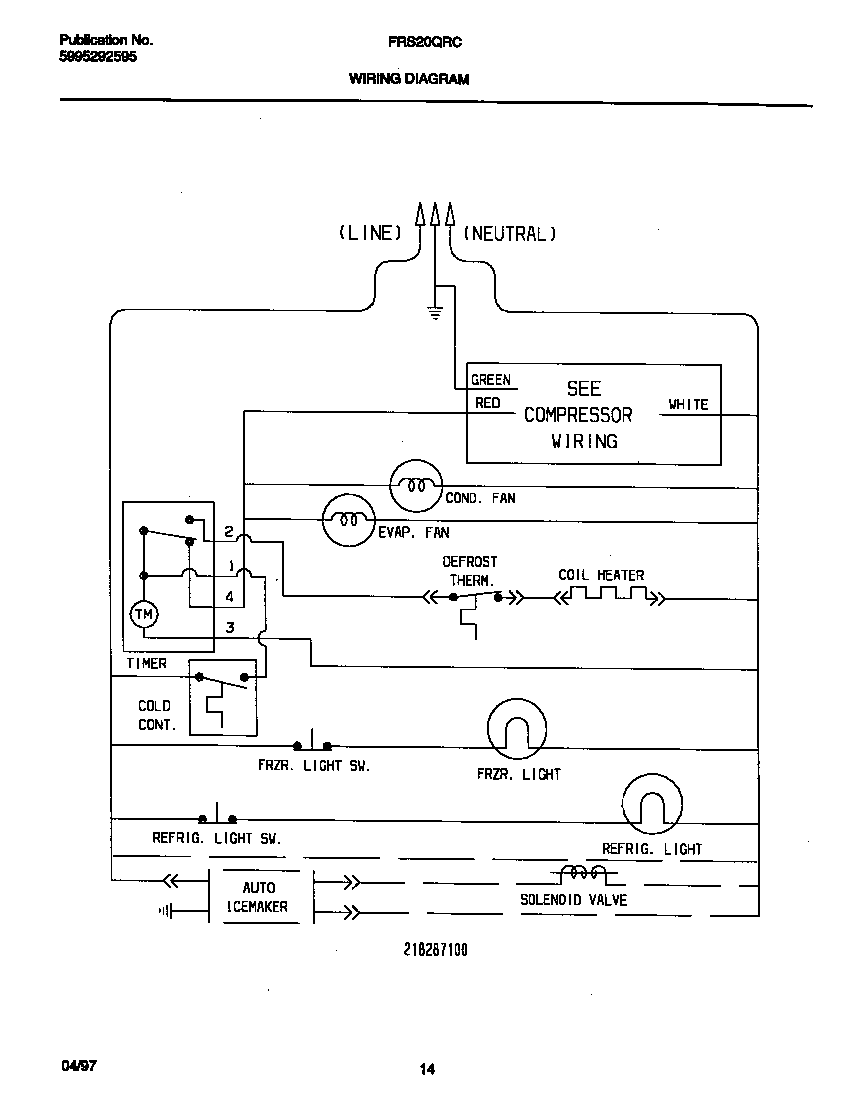 Frigidaire FRS20QRCW2 wiring diagram (i) diagram