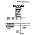 Tappan TGB557CEB2 cover diagram