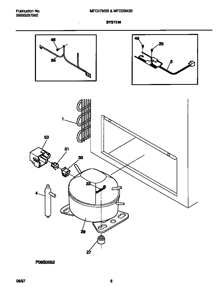 Universal/Multiflex (Frigidaire) MFC09M3BW4 system diagram