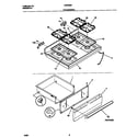 Frigidaire FGF350BFDA top/drawer diagram