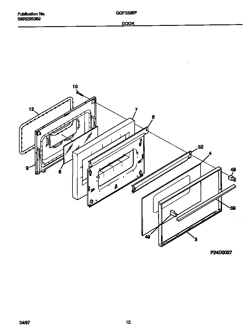 Gibson GGF333BFWA door diagram