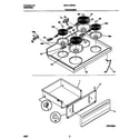 Universal/Multiflex (Frigidaire) MEF316WFSA top/drawer diagram