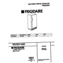 Frigidaire FFU12M5CW2 cover diagram