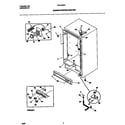 Frigidaire FFU12M5CW2 cabinet/control/shelves diagram