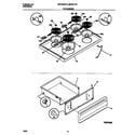 Universal/Multiflex (Frigidaire) MEF301PBDJ top/drawer diagram