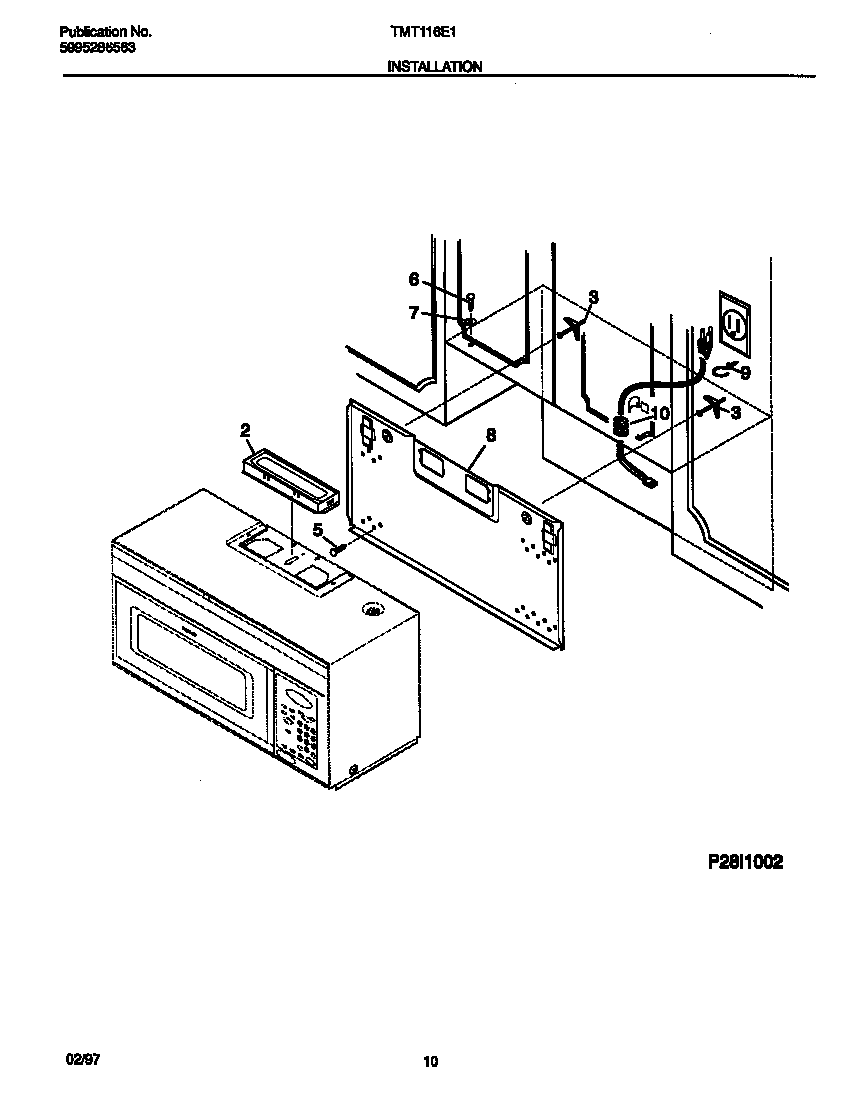 Tappan TMT116E1W0 installation diagram