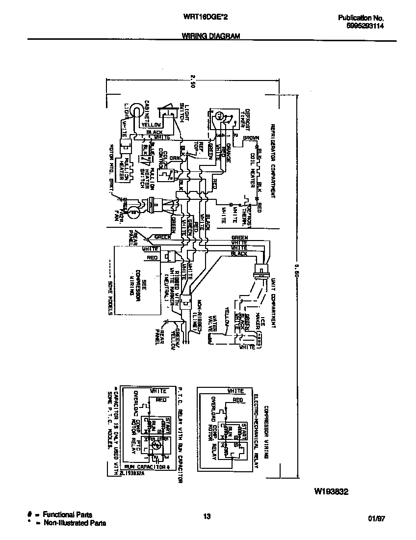 White-Westinghouse WRT16DGED2 wiring diagram diagram
