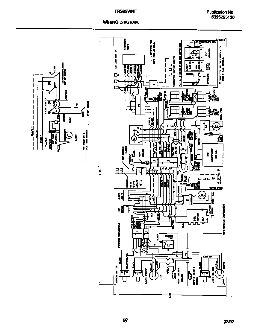 Frigidaire FRS22WNFW0 wiring diagram diagram