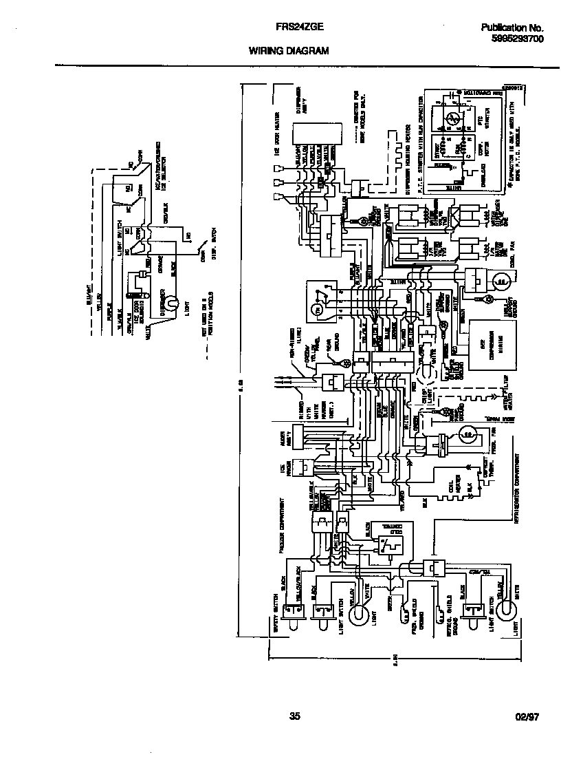 Frigidaire FRS24ZGED2 wiring diagram diagram