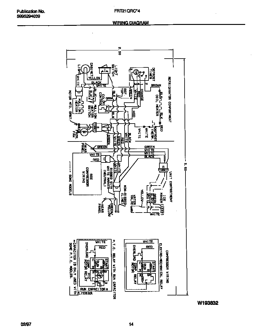 Frigidaire FRT21QRCD4 wiring diagram diagram