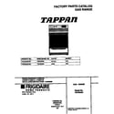 Tappan TGF354SCDD cover diagram