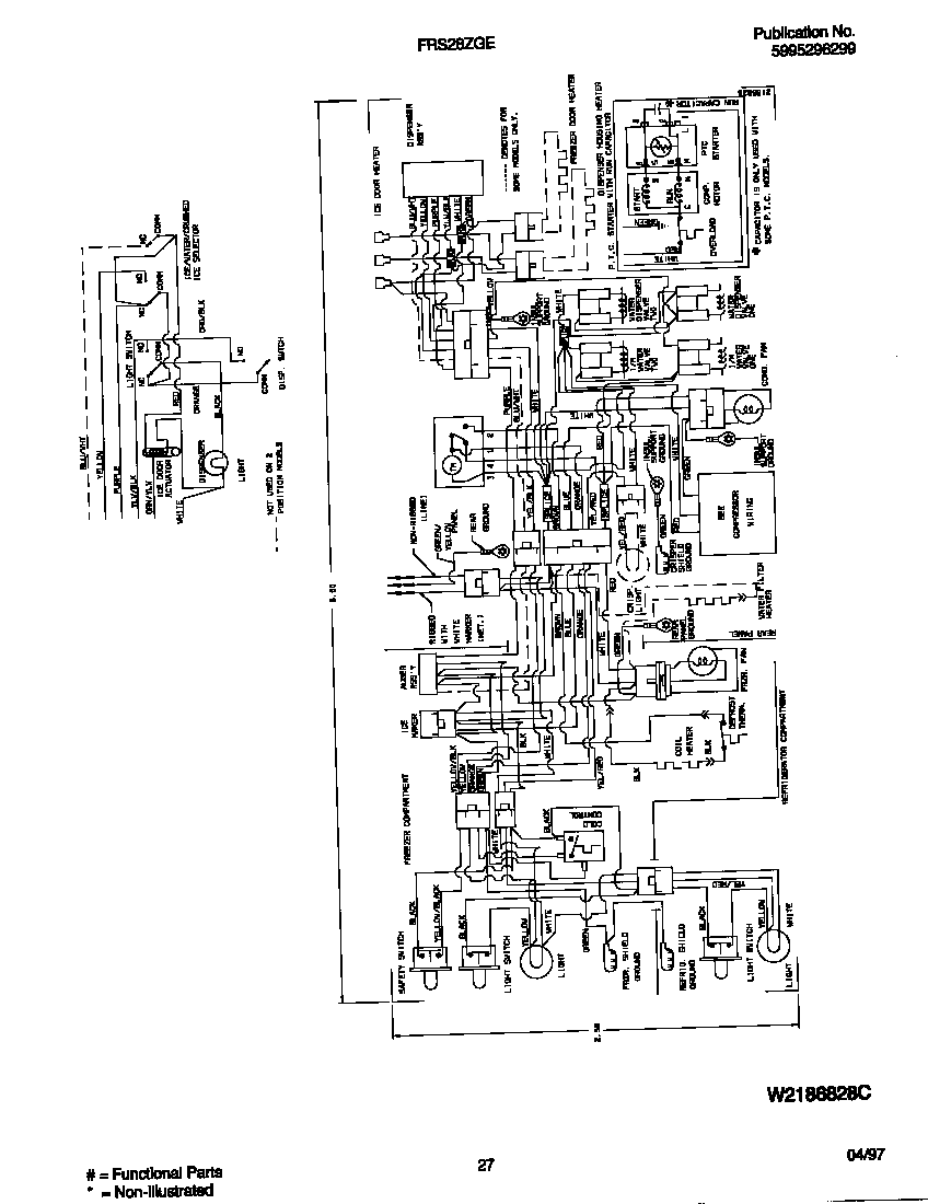 Frigidaire FRS28ZGED3 wiring diagram diagram