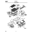 Universal/Multiflex (Frigidaire) MRT16NREW2 shelves/controls diagram