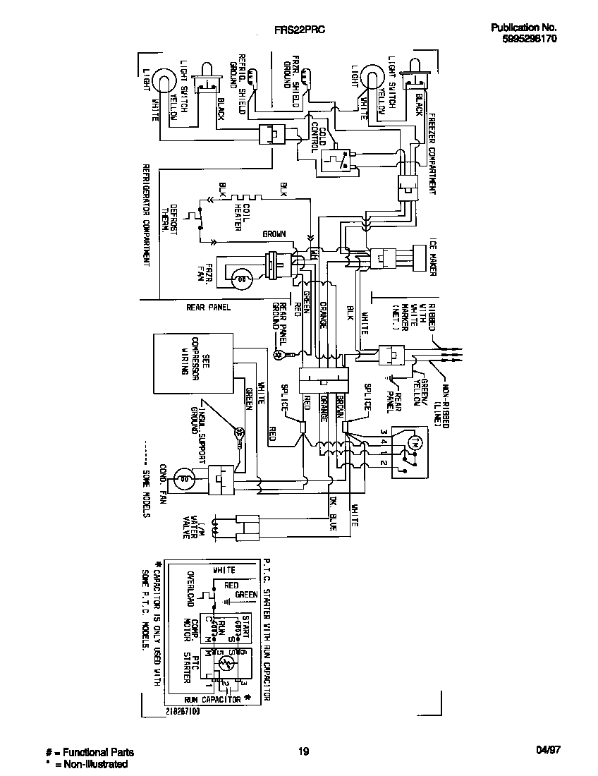 Frigidaire FRS22PRCD3 wiring diagram diagram
