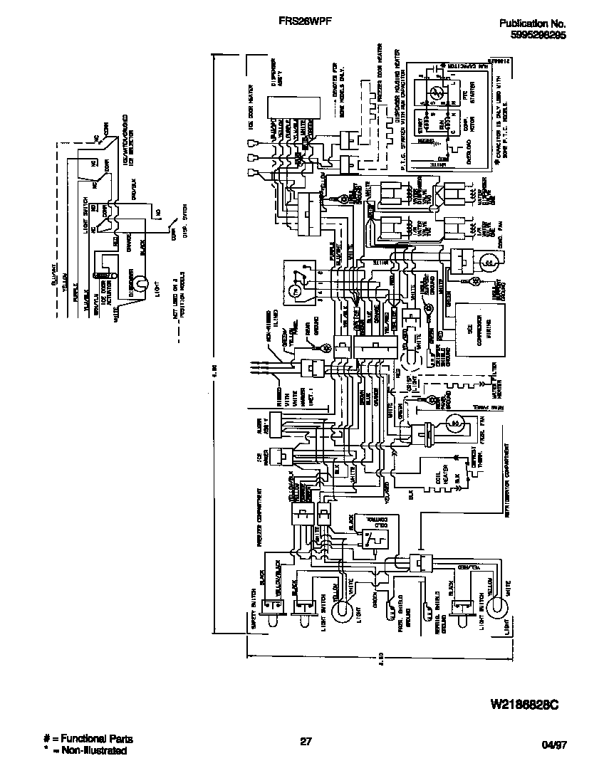 Frigidaire FRS26WPFW0 wiring diagram diagram