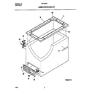 Universal/Multiflex (Frigidaire) MFC05M0BW4 cabinet/control/shelves diagram