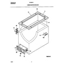 Universal/Multiflex (Frigidaire) MFC05M1FW1 cabinet/control/shelves diagram