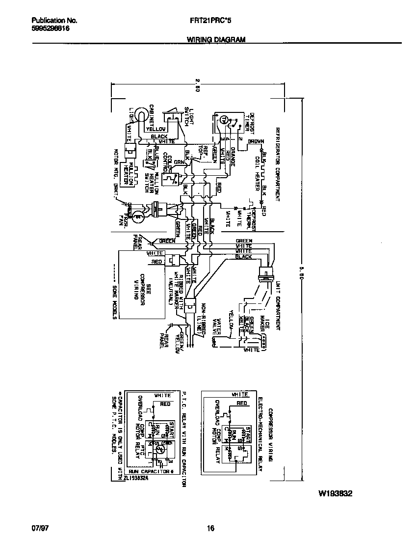 Frigidaire FRT21PRCD5 wiring diagram diagram