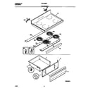 Universal/Multiflex (Frigidaire) MEF356BFWB top/drawer diagram