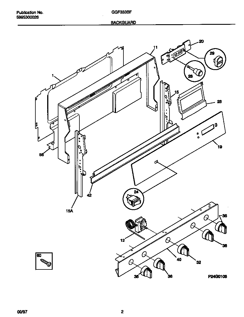 Gibson GGF333BFDB backguard diagram