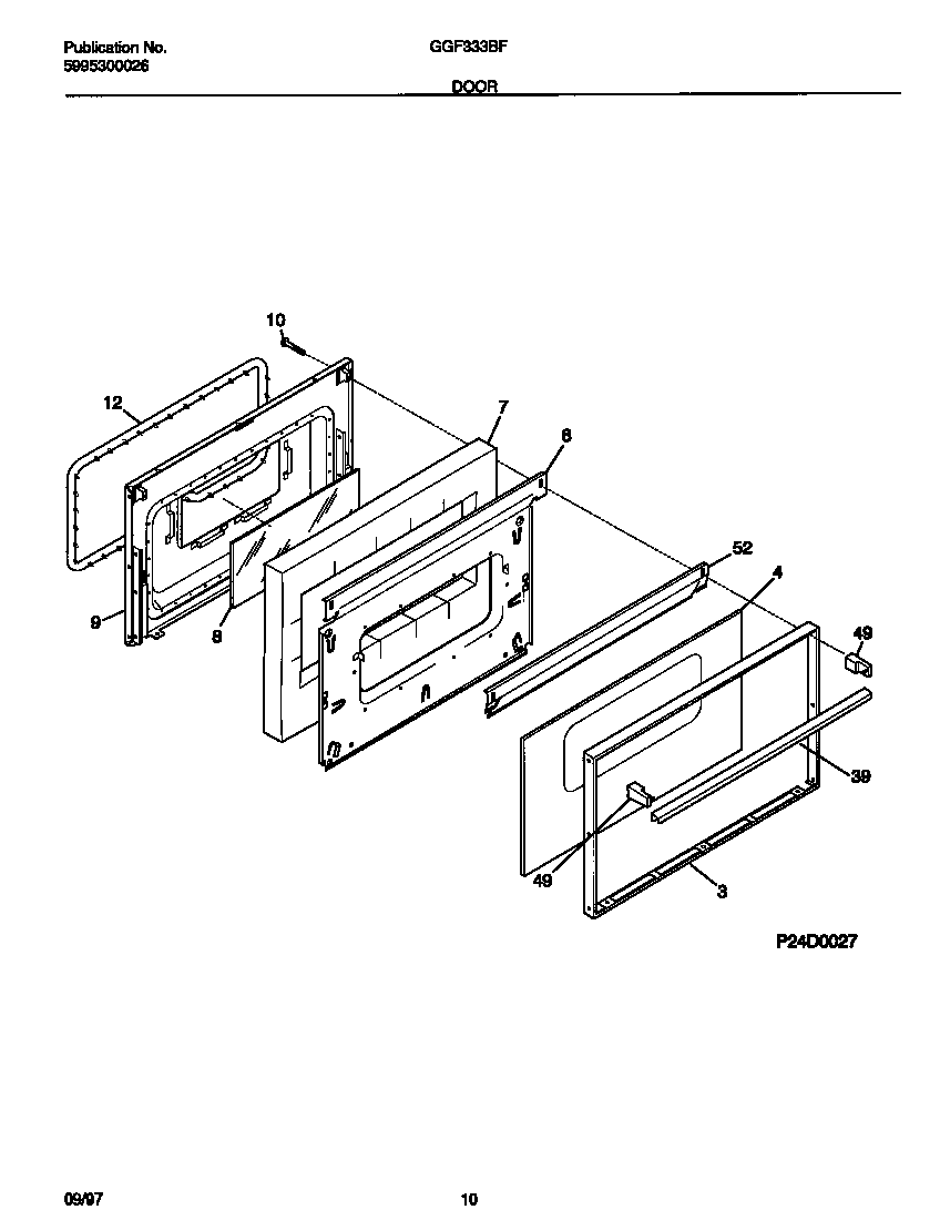 Gibson GGF333BFDB door diagram