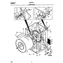 Universal/Multiflex (Frigidaire) MDE546RES1 cabinet/drum diagram
