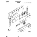 Universal/Multiflex (Frigidaire) MGF354BFWB backguard diagram