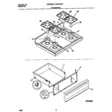 Universal/Multiflex (Frigidaire) MGF354BFWB top/drawer diagram