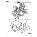 Tappan TGF357BCWE top/drawer diagram