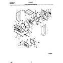 Frigidaire FLXG52RBT4 upper cabinet/drum/heater diagram
